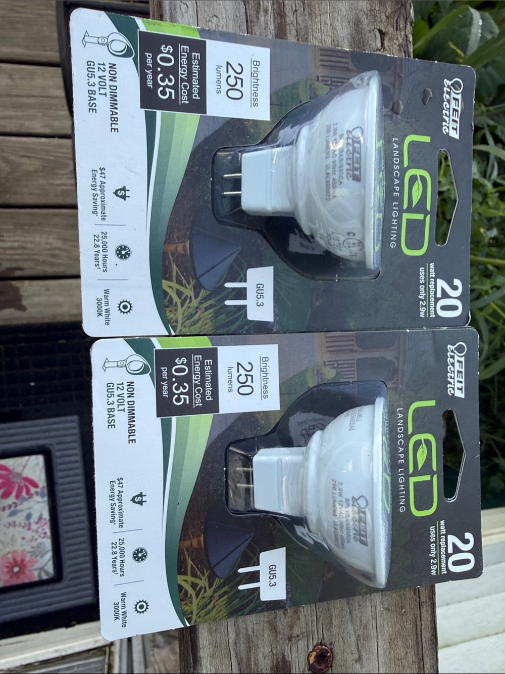 Electric Family White LED MR16 Landscape Bulbs - Pack of 2